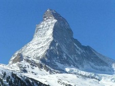 MATTERHORN Mountain in Swiss Alps Snowy Italy Winter Sky Picture Photo 5x7 picture