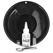 ASR Outdoor Black Gold Pan Gold Prospecting Beginners Kit, 5 Piece picture