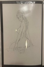 PRIMO:  BUDD ROOT Cavewoman preliminary original artwork sketch on 11x14  01 picture