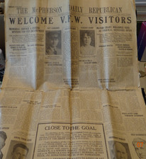 McPherson Kansas Daily Republican Newspaper June 5, 1933 (State VFW Comes) picture