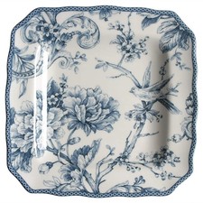222 Fifth Adelaide Blue and White Square Salad Plate 8950380 picture