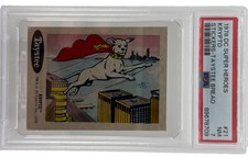 1978 TAYSTEE BREAD DC SUPER HEROES STICKERS KRYPTO #21 PSA 7 SUPERMAN SUPERGIRL picture