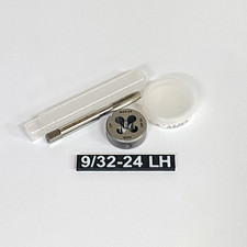 9/32-24 HSS UN Left Hand Thread Plug Tap & Die Set Stanley Plane Restoration picture