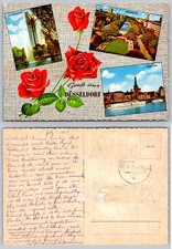 Continental Dusseldorf Roses Views Postcard picture