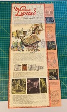 Vintage Mamma Leone's NYC Restaurant Large Folding Menu 239 W 48th St History picture