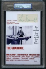 Anne Bancroft signed autograph 5x8 Actress The Graduate Custom Cut PSA Slabbed picture