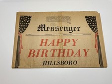 1972 Hillsboro NH Bicentennial Messenger Newspaper Happy Birthday 1772-1972 picture
