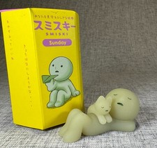 Authentic Smiski Sunday Series Smiski Sunbathing Figure picture