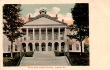 Maine State Capitol Building, Augusta, Me, Germany, G W. Morris, Postcard picture