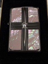 ZIPPO 2006 MOTHER OF PEARL CROSS LIMITED ED ARMOR LIGHTER UNFIRED IN BOX H483 picture