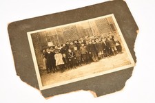 1880s Mounted Albumen Print 10x8'' - Multi Grade Outdoor School Portrait V21 picture