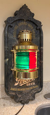 Vintage Stroh’s Nautical Lantern Light Bar Sign WELCOME ABOARD BEER LOVERS WORKS picture