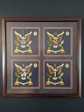 US Army Infantry Regiment Framed Coats of Arms - 50th, 58th, 60th, 20th Infantry picture