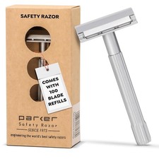 Parker SoloEdge Single Edge Safety Razor with Magnetic Head with 100 SE Blades picture