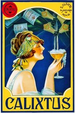 Calixtus Vintage Champagne Poster 🍾 - 1920s Art Print - 24x36” Premium 💎 picture