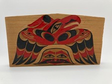 CLASSIC NORTHWEST COAST DESIGN THUNDERBIRD to HUMAN TRANSFORMATION SIGNED PLAQUE picture