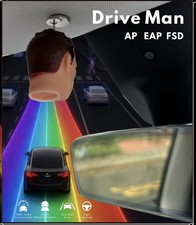 Tesla FSD Magnetic Mini Head Figurine | Car Interior No NAG Ornament | FSD Nag picture