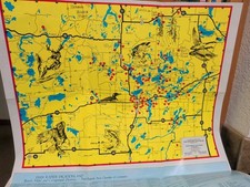 1986 Vintage Park Rapids Minnesota Vacation Brochure Map Illustrated Pictorial  picture