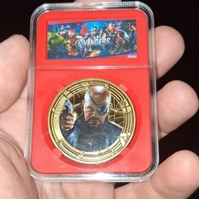 Ingenuity Coins Avengers Age of Ultron Nick Fury Collectible Coin in Case picture