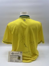 Brazil Jersey 1996 Team Signed COA Soccer Umbro Brazil Autograph XL picture