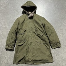 Vintage 40s M47 Field Parka Jacket Olive Green WW2 Complete w/ Liner WWII Rare picture