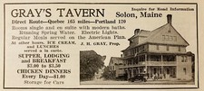 1924 AD.(N20)~GRAY’S TAVERN, SOLON, MAINE. RUNNING SPRING WATER picture