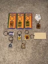 Lot Of 10 Vintage USPS Postal Stamp Keychains picture