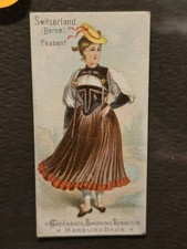 1887 MARBURG, GREENBACK, N407 NATIONAL COSTUMES: