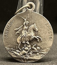 Spain 1920´ antique Souvenir of Santiago - James the Apostle catholic medal picture