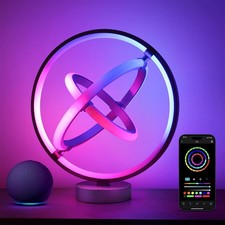 Lepro TB1 AI Smart Table Lamp, RGB+IC Addressable Color Changing Desk Lamp Music picture