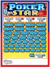 NEW pull tickets POKER STAR - $2 Instant Tabs picture
