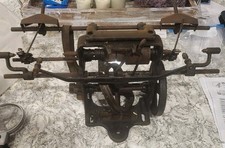 Antique 1903 Universal Winding Company Leesona Tabletop Machine Steampunk Rare picture