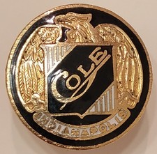 Vintage Cole Motor Car Company Eagle Crest Indianapolis Automobile Lapel Pin picture