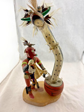 Exceptional Signed B.Long Kachina Doll Scene Serpent Dancer 15