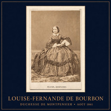 PHOTO CDV LOUISE FERNANDE DE BOURBON INFANTE D'ESPAGNE DUCHESSE DE MONTPENSIER picture