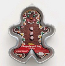 Wilton Gingerbread Boy Cake Pan Aluminum 1821-2072 with Insert picture