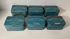 VTG Edgeworth Sliced Pipe Tobacco Tins Lot (6) Larus & Brother Blue Hinged Lid picture