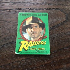Vintage 1981 Raiders Of The Lost Arc movie Card Harrison Ford #1 picture