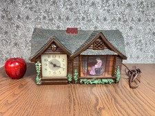 Vintage Haddon Original Motion Clock  30 Home Sweet Home Grandma Rocking WORKS picture