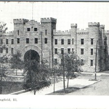 c1900s Springfield, IL State Armory Arsenal Castle Postcard Meier St. Louis MO picture