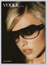 Vogue Occhiali Eyewear by Luxottica  Paola Barale Advertising Postcard picture