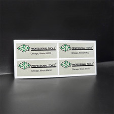 SK Tools 1980s-90s Vintage Style DECALS, 2.25 Inch Vinyl STICKERS x 4 picture