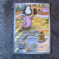 Pokémon TCG Chansey 187/167 Twilight Masquerade Rare Full Art Holo ENG 2024 picture