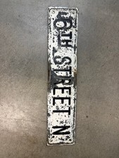 Vintage 6th Street Austin Texas Iron Street Sign picture