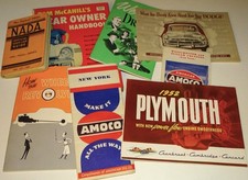 Vintage Automotive Paper Lot 1950s 1960s GM Dodge Plymouth Amoco Maps Brochure picture