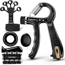 5/10 PCS Grip Strength Trainer Kit, Hand Gripper Strengthener, Finger Exerciser picture