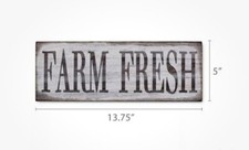 Barnyard Designs 'Farm Fresh' Retro Vintage Metal Tin Bar picture