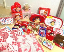 Peko-chan Set Lot 4 Pouches Towels Socks Cups Plates Accessories picture