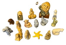 Lot Of 16 Vintage Wade Whimsies Figurines Red Rose Tea picture