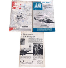 Vintage Army Aviation Magazine Beechcraft Aircraft Avco Lycoming Airplane Helico picture